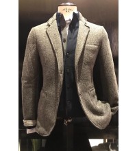 Giacca Lana Cotta Grigio Scuro